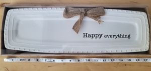 NWT NIB CERAMIC APPETIZER TRAY IN BOX